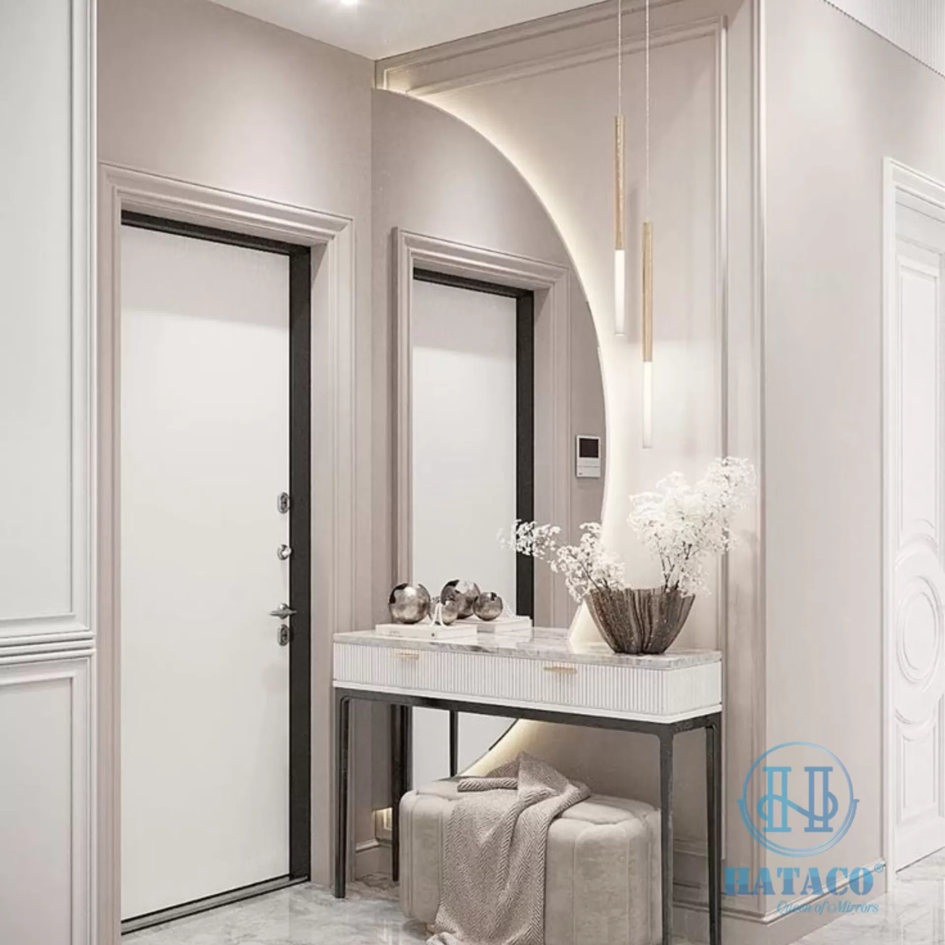 Gương trang điểm led để bàn