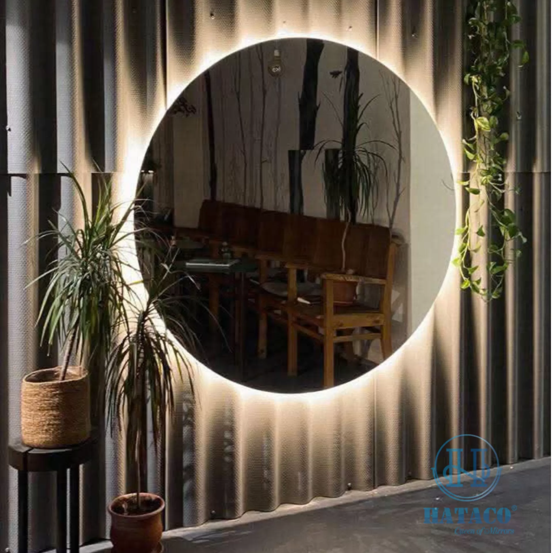 Gương trang điểm led để bàn