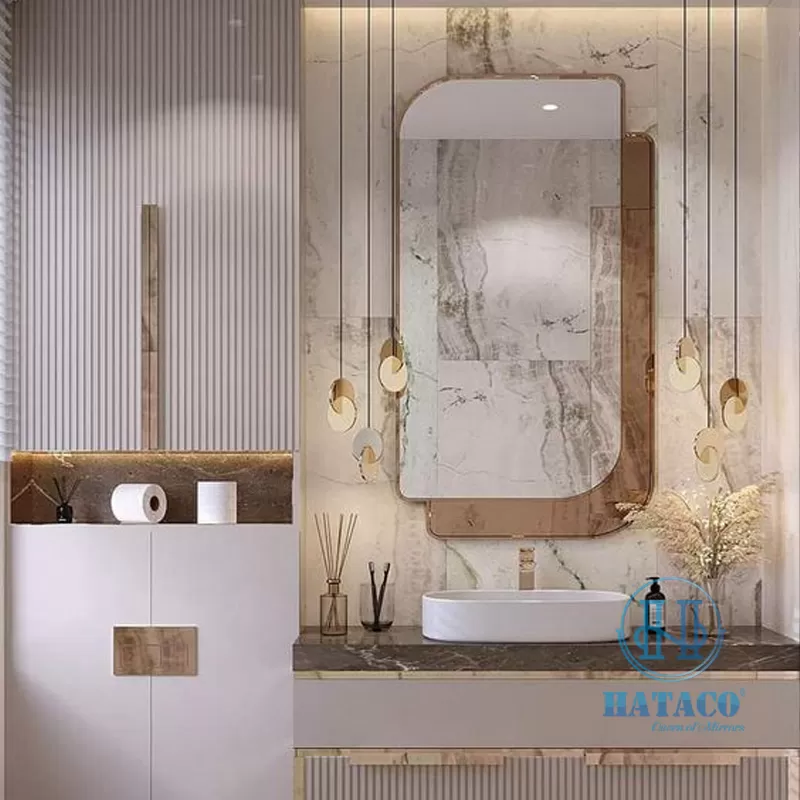 Gương đèn Led nhà tắm đẹp giá rẻ