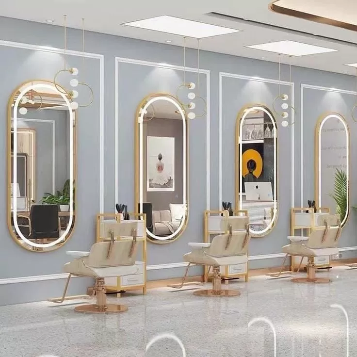 Gương Salon – Bí Quyết Nâng Tầm Không Gian Làm Tóc Với Gương Đèn LED Hiện Đại