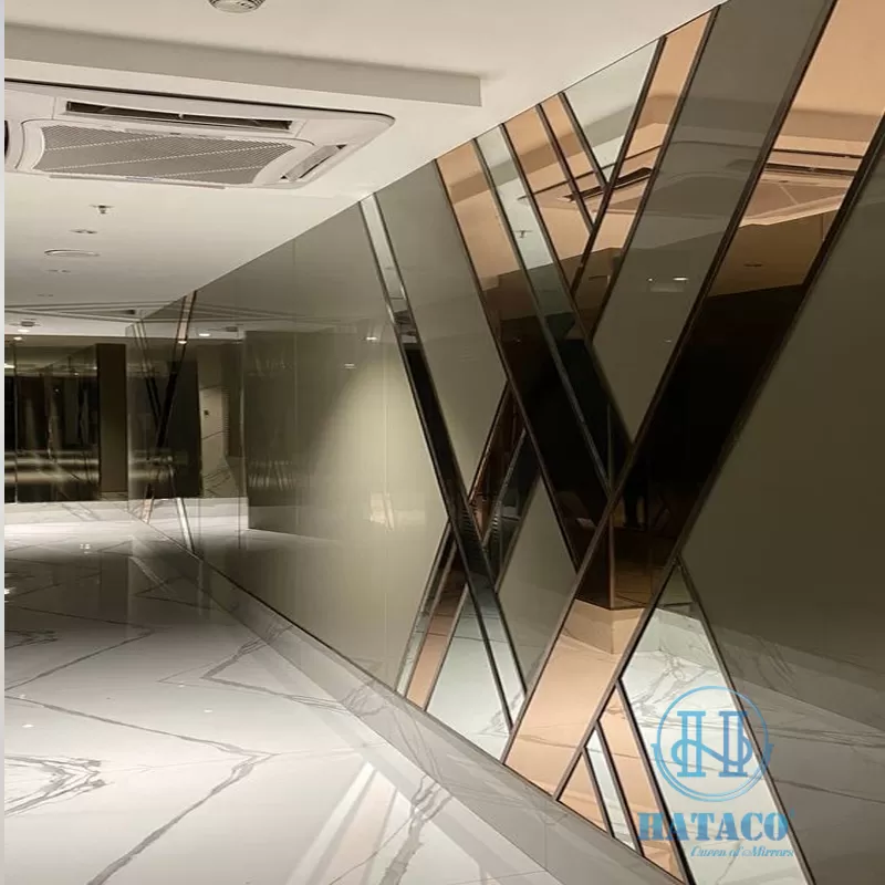 Gương trang trí màu trà nhập khẩu