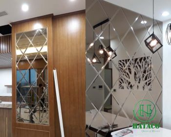 Gương ghép màu trà