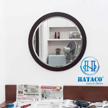 Gương Khung Gỗ Màu Hạt Dẻ D70