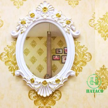 Gương Princess Trắng Vàng TV8663